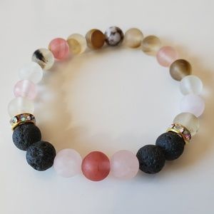 Gem stone/Essential oil diffuser Bracelet